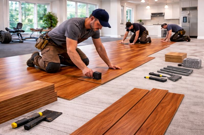 Cherry Floor Installation in Baltimore, MD