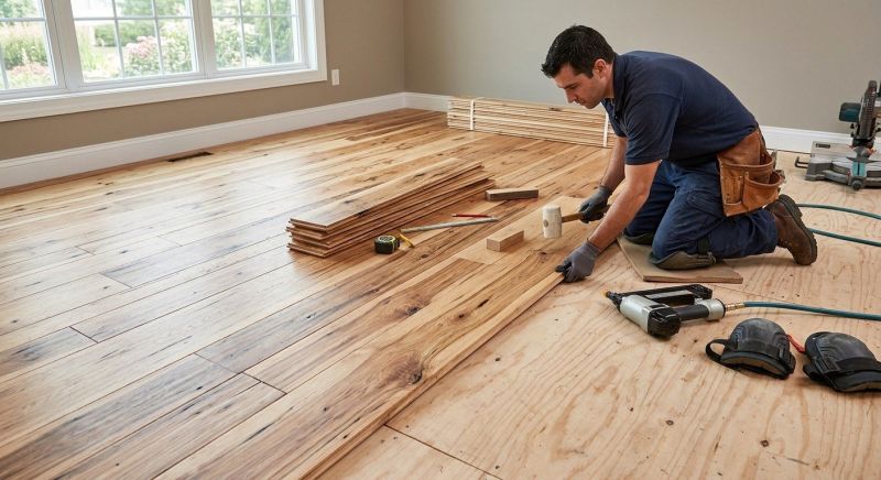 Hickory Floor Installation in Harford County, MD