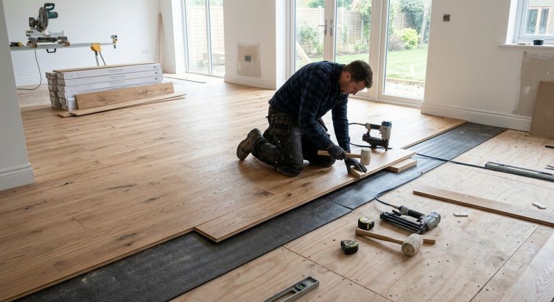 Oak Floor Installation in Abingdon, MD