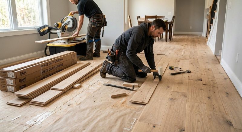 Oak Floor Installation in White Marsh, MD