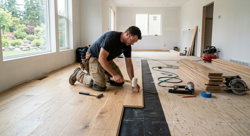 Oak Floor Installation in Windsor Mill, MD