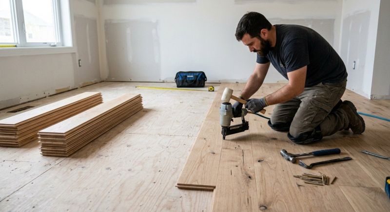 Oak Floor Installation in Windsor Mill, MD