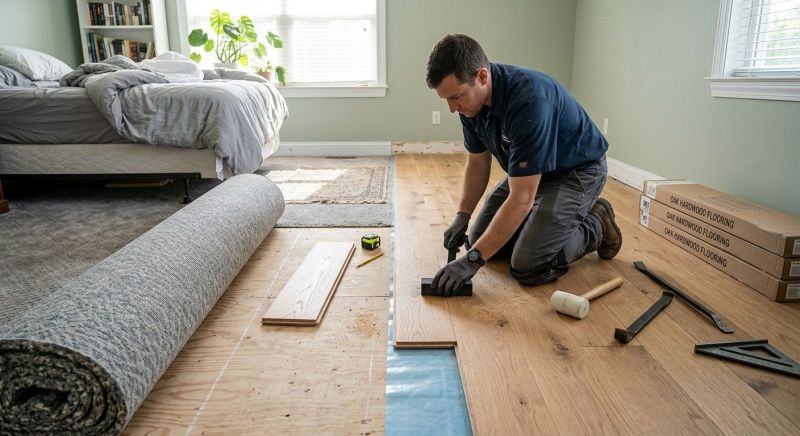 Oak Floor Replacement in Harford County, MD