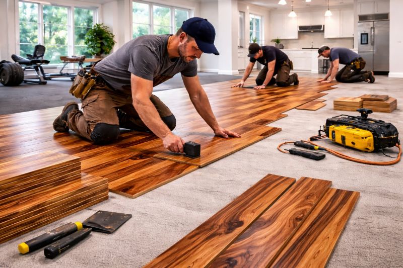 Teak Flooring Installation in Harford County, MD