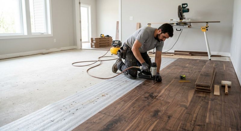 Walnut Flooring Installation in Harford County, MD