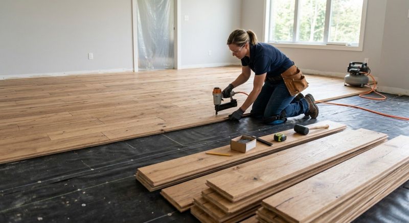 Wide Plank Floor Installation in Harford County, MD