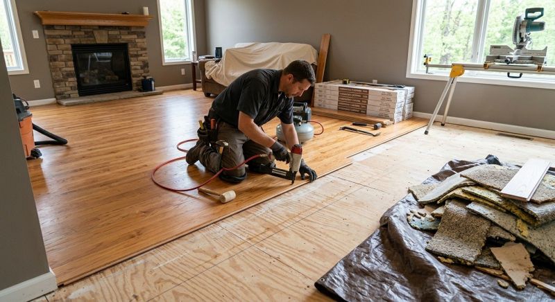 Wood Floor Replacement in Hydes, MD
