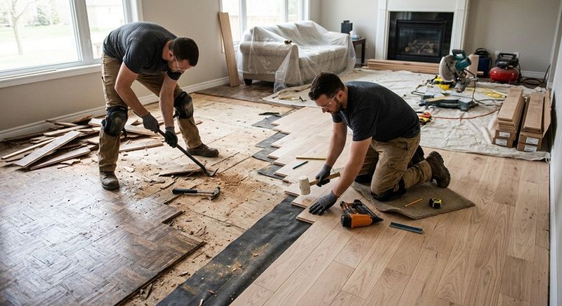 Wood Floor Replacement in Windsor Mill, MD
